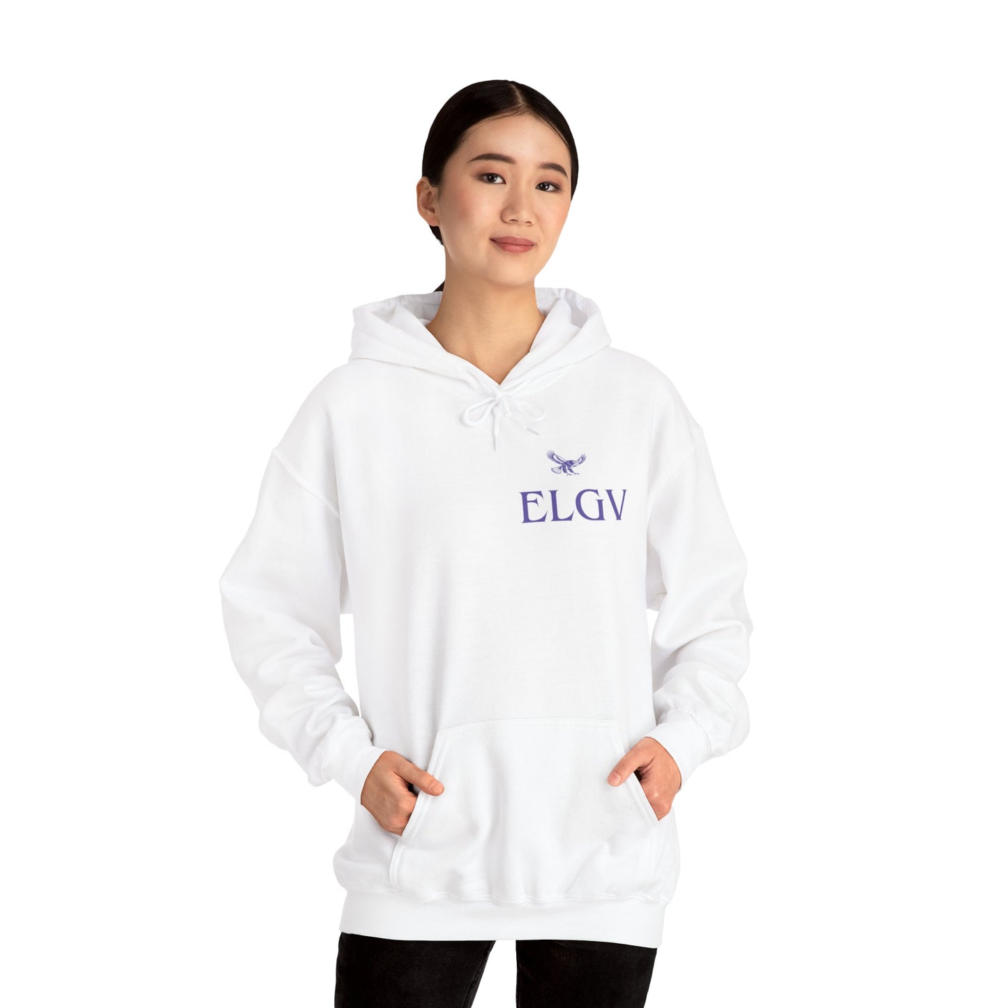 “Side ELGV logo prple” hoodie