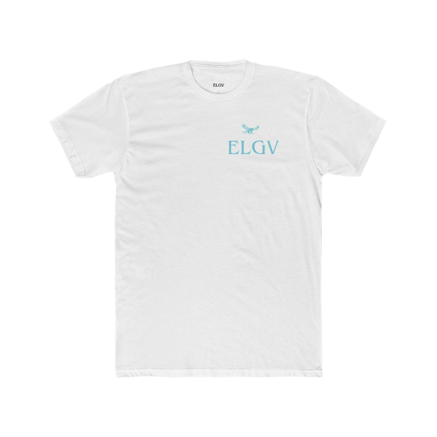 “Side ELGV logo aqua” tee