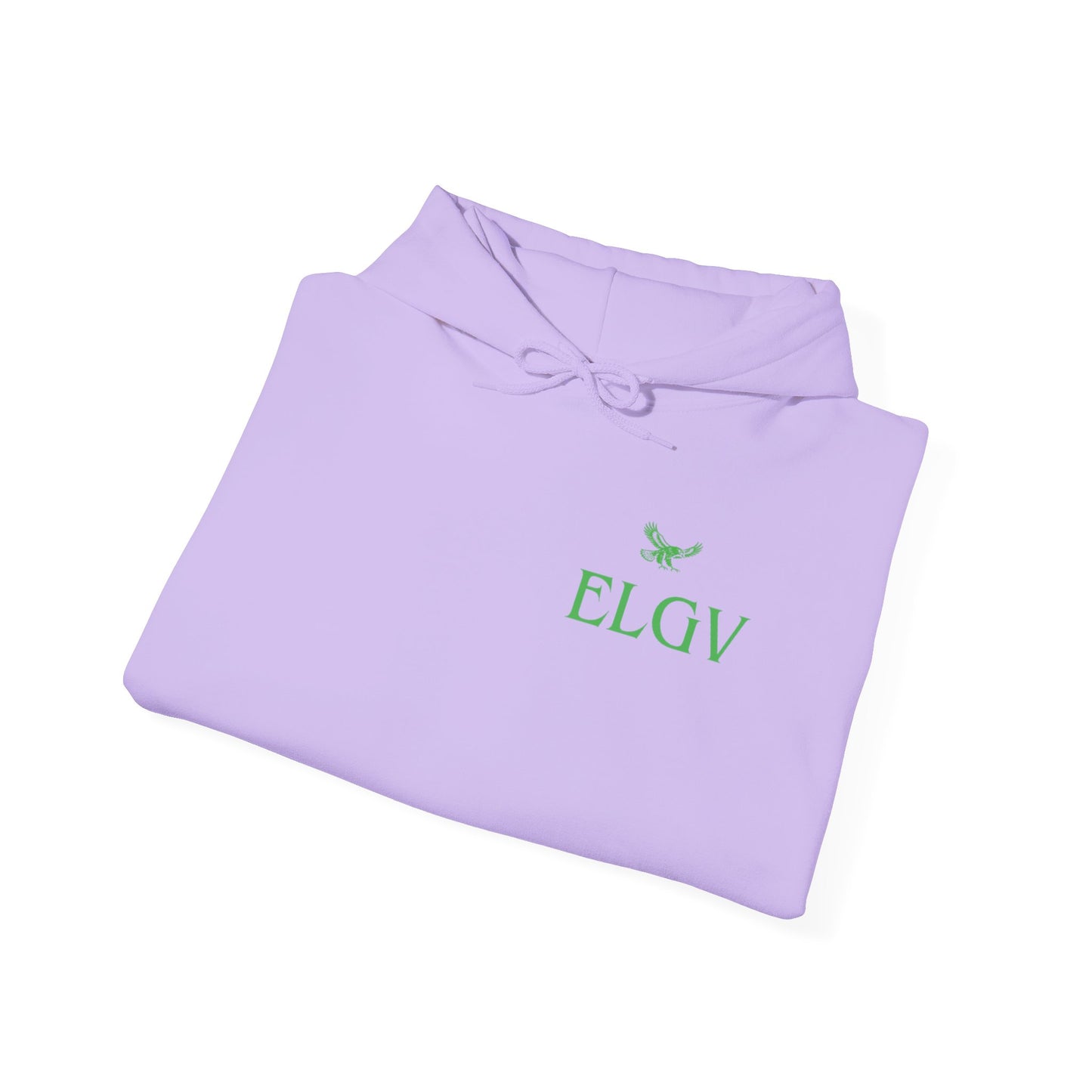 “Side ELGV logo green” hoodie