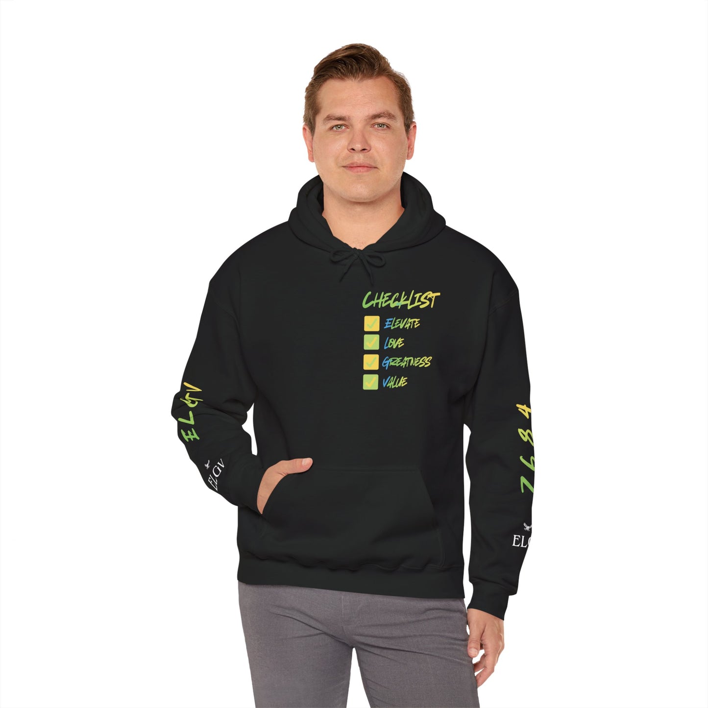 “Checklist mode, stay elevated” hoodie