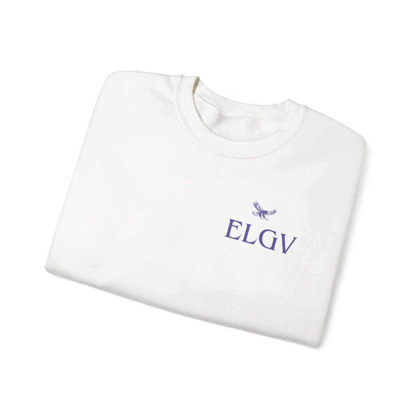 “Side ELGV logo prple” sweatshirt