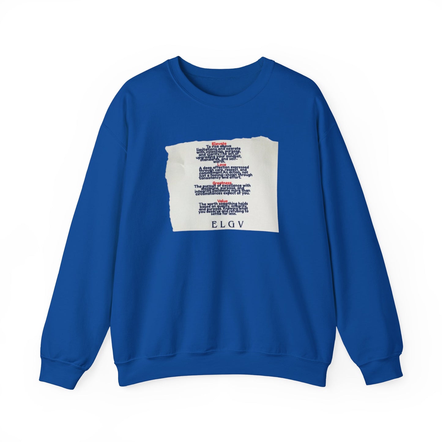 “The ELGV scripture” sweatshirt