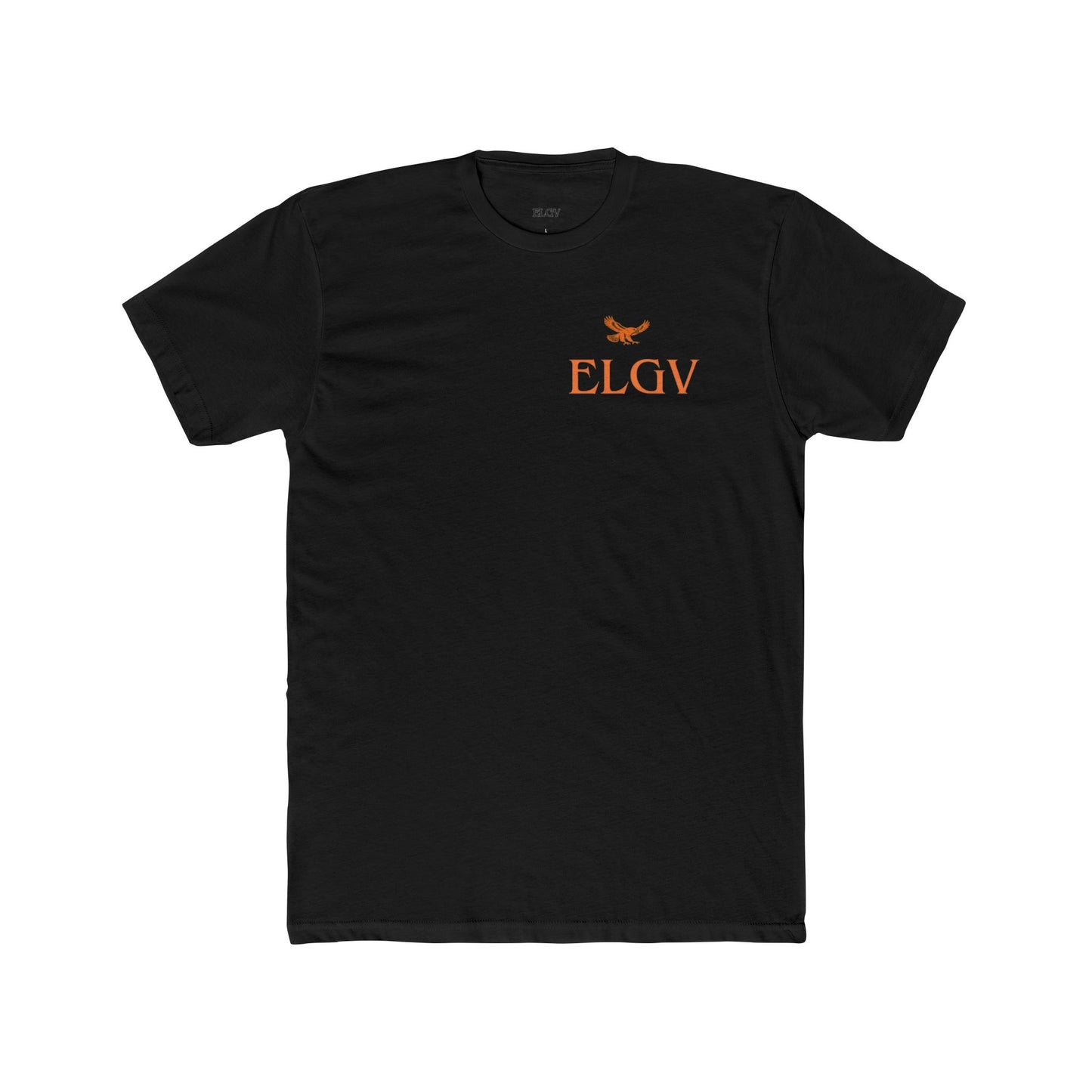 “Side ELGV logo orange” tee