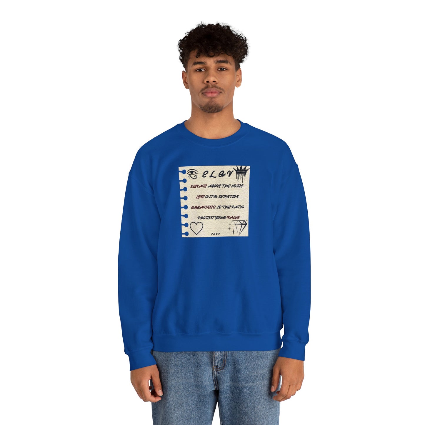 “Message of purpose, next level” sweatshirt