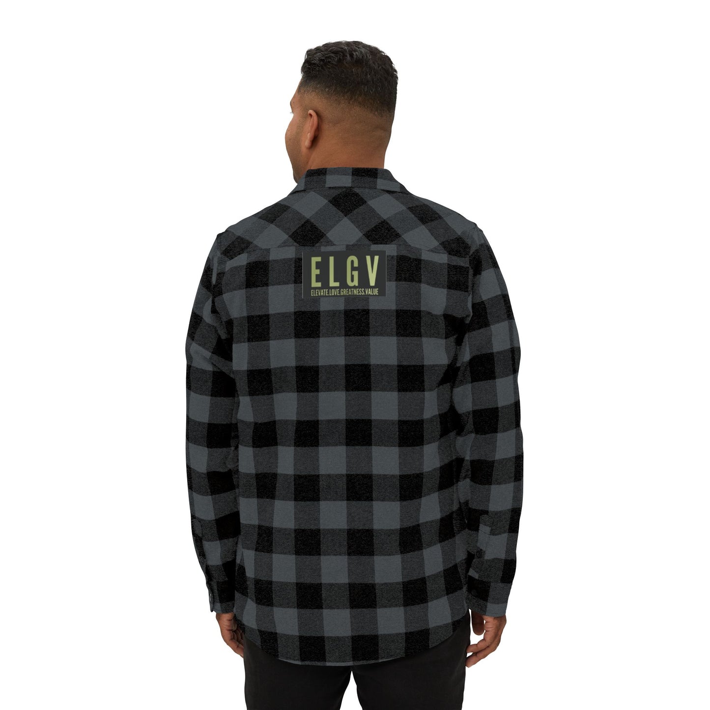 “Iron path olive” flannel