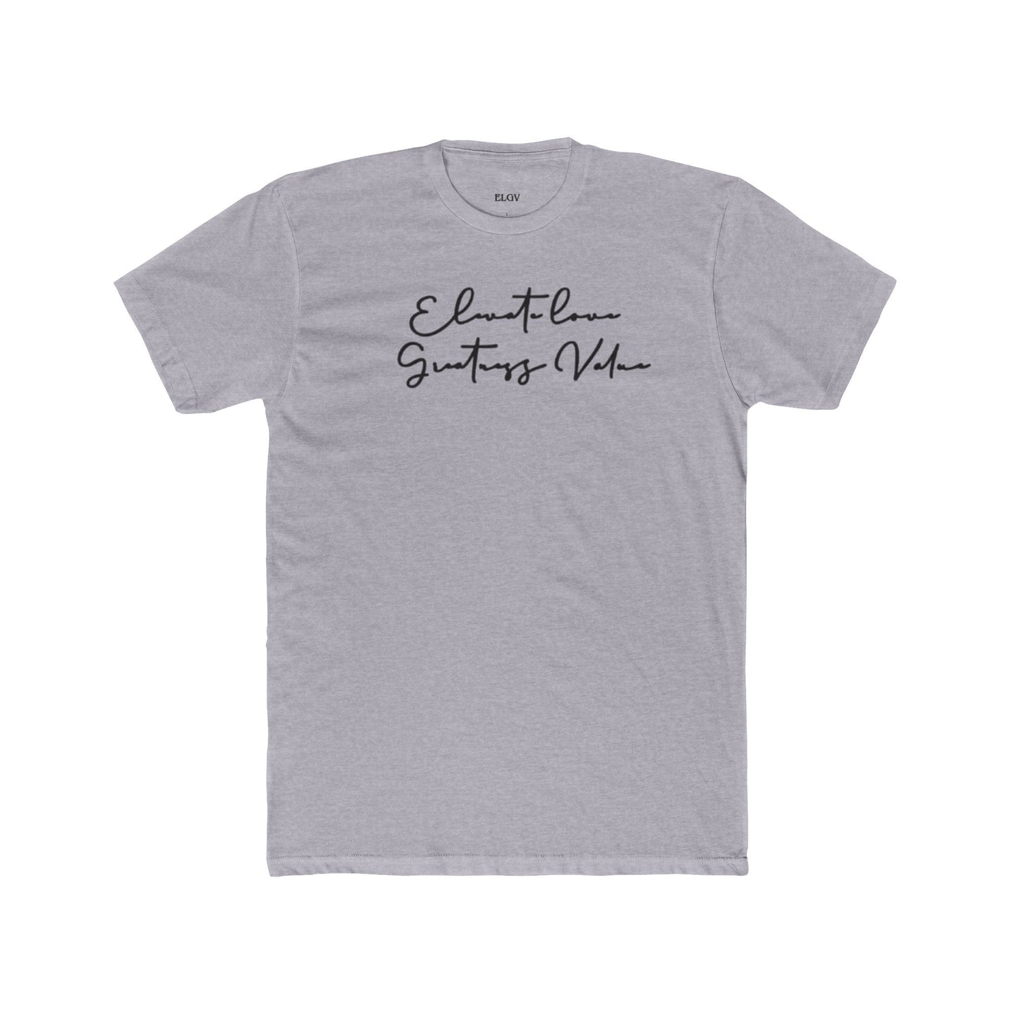 “Written message of purpose” tee