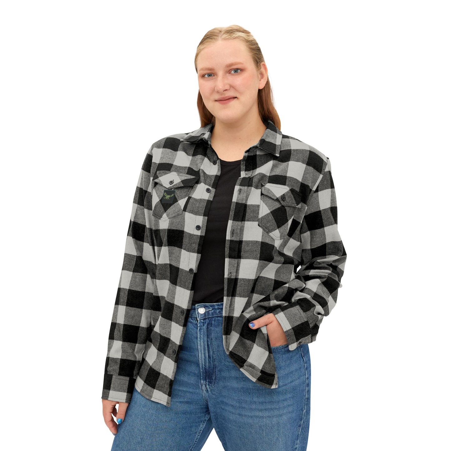 “Iron path olive” flannel