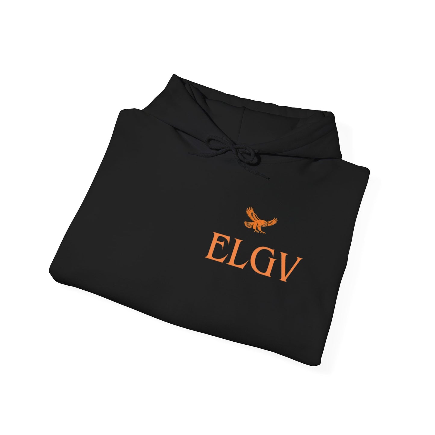 “Side ELGV logo orange” hoodie