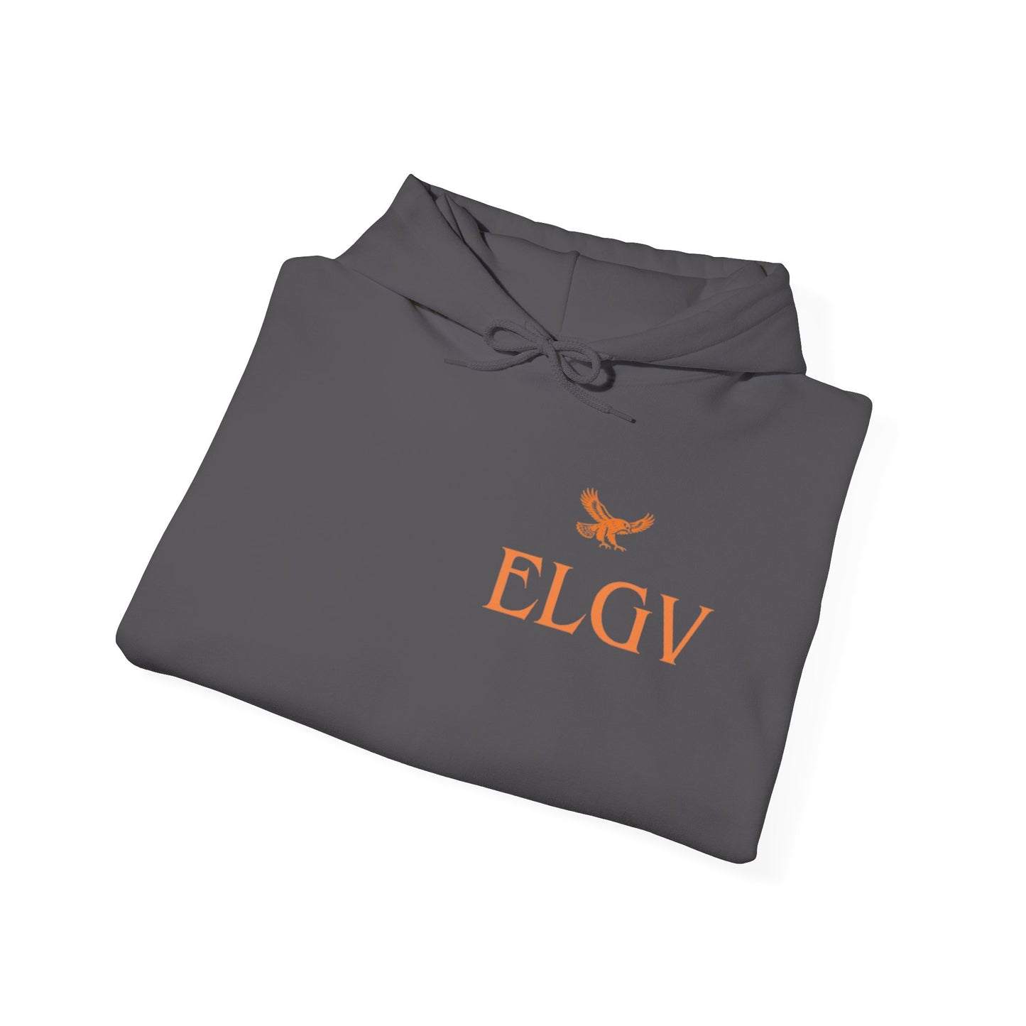 “Side ELGV logo orange” hoodie