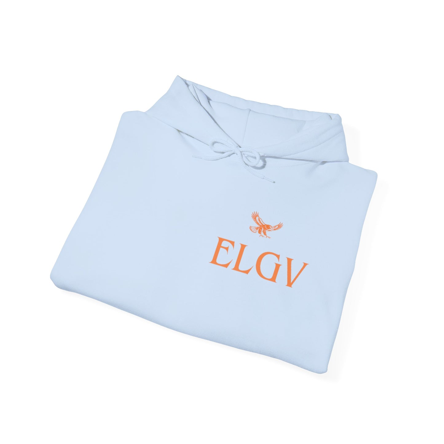 “Side ELGV logo orange” hoodie