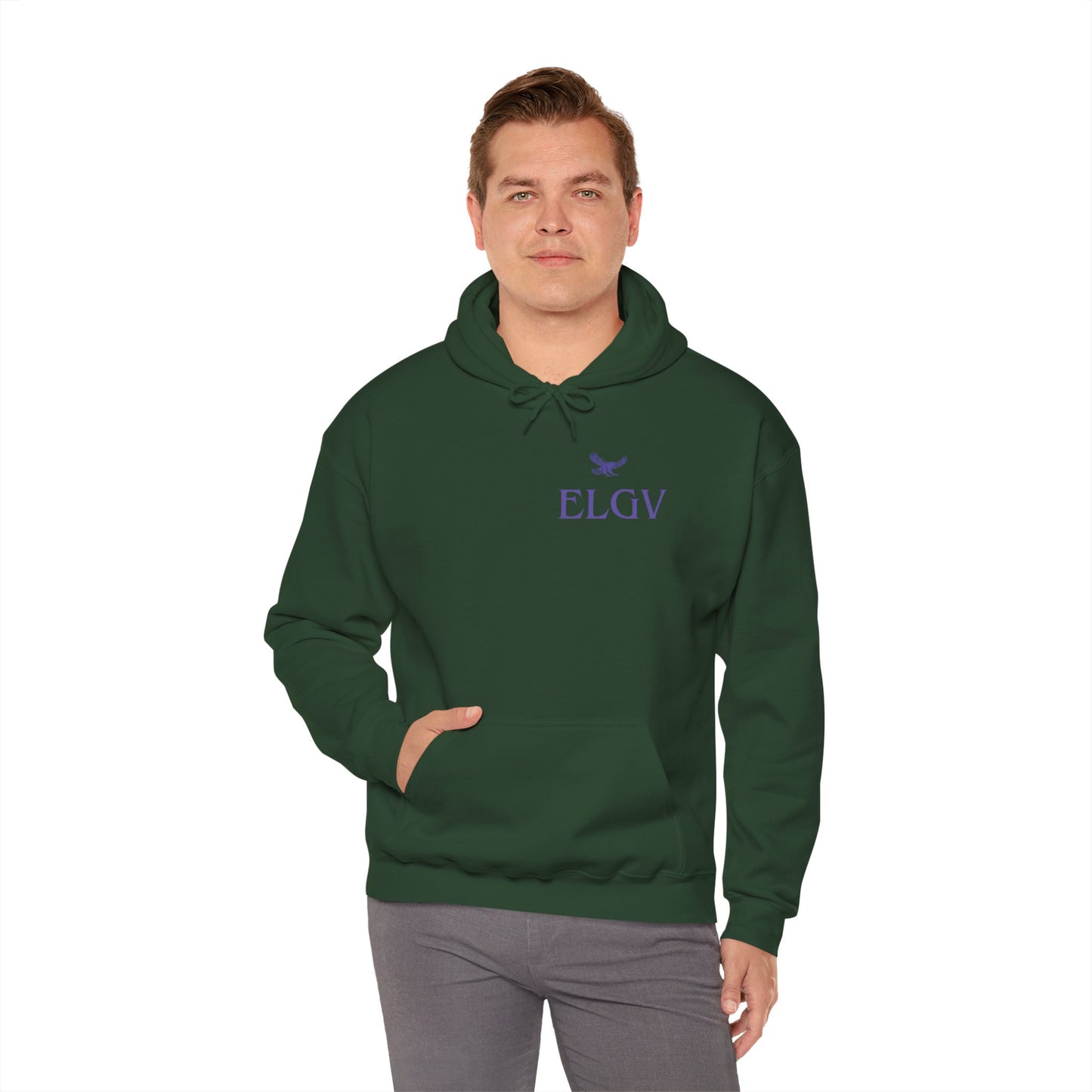 “Side ELGV logo prple” hoodie