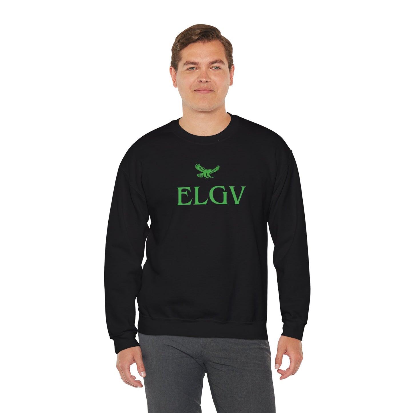 “Center ELGV logo green” sweatshirt