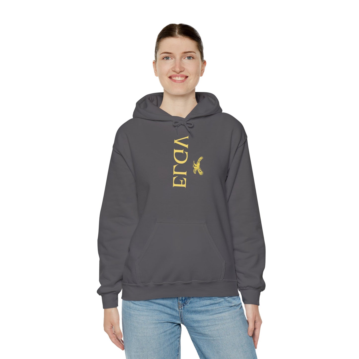 “Side ELGV logo mirror  yellow” hoodie
