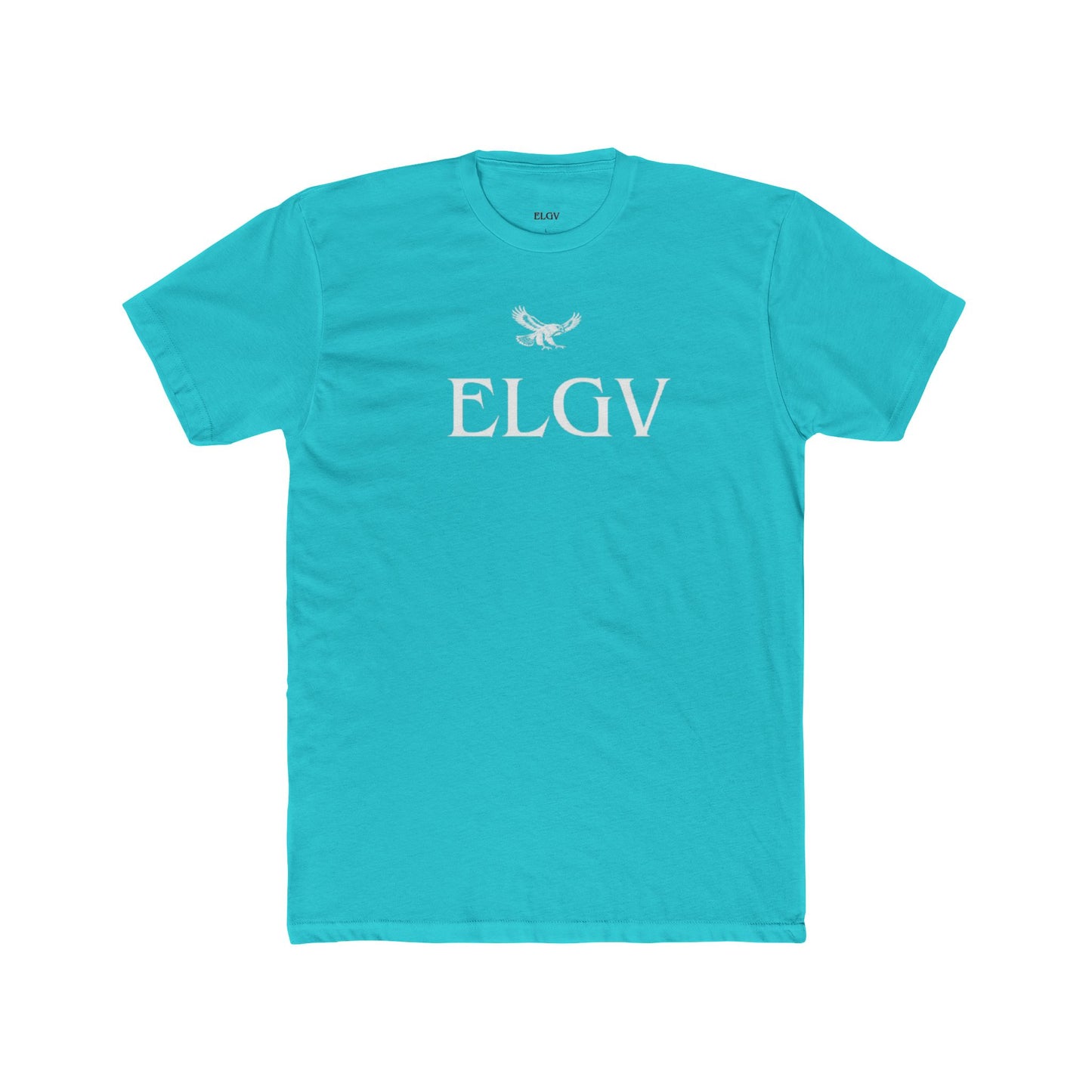 “Center ELGV logo white” tee