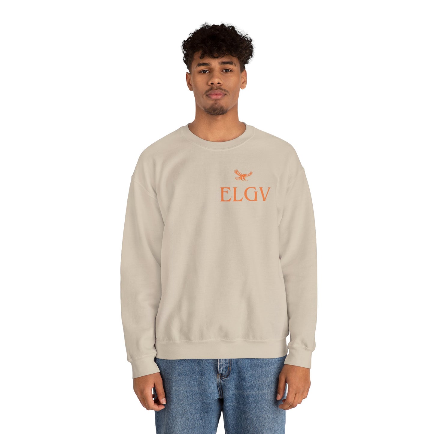 “Side ELGV logo orange” sweatshirt