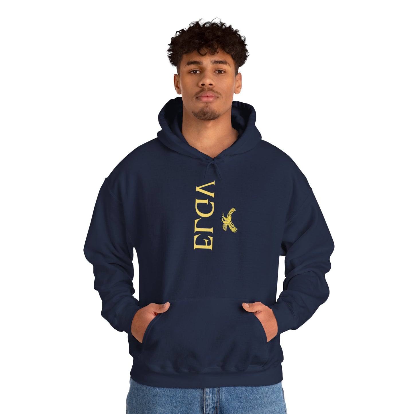 “Side ELGV logo mirror  yellow” hoodie