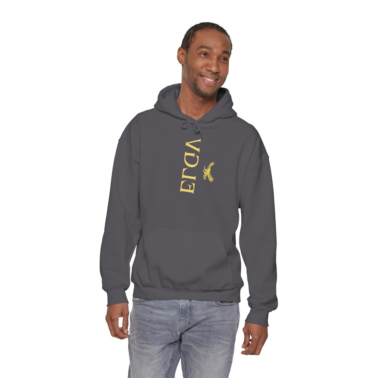“Side ELGV logo mirror  yellow” hoodie