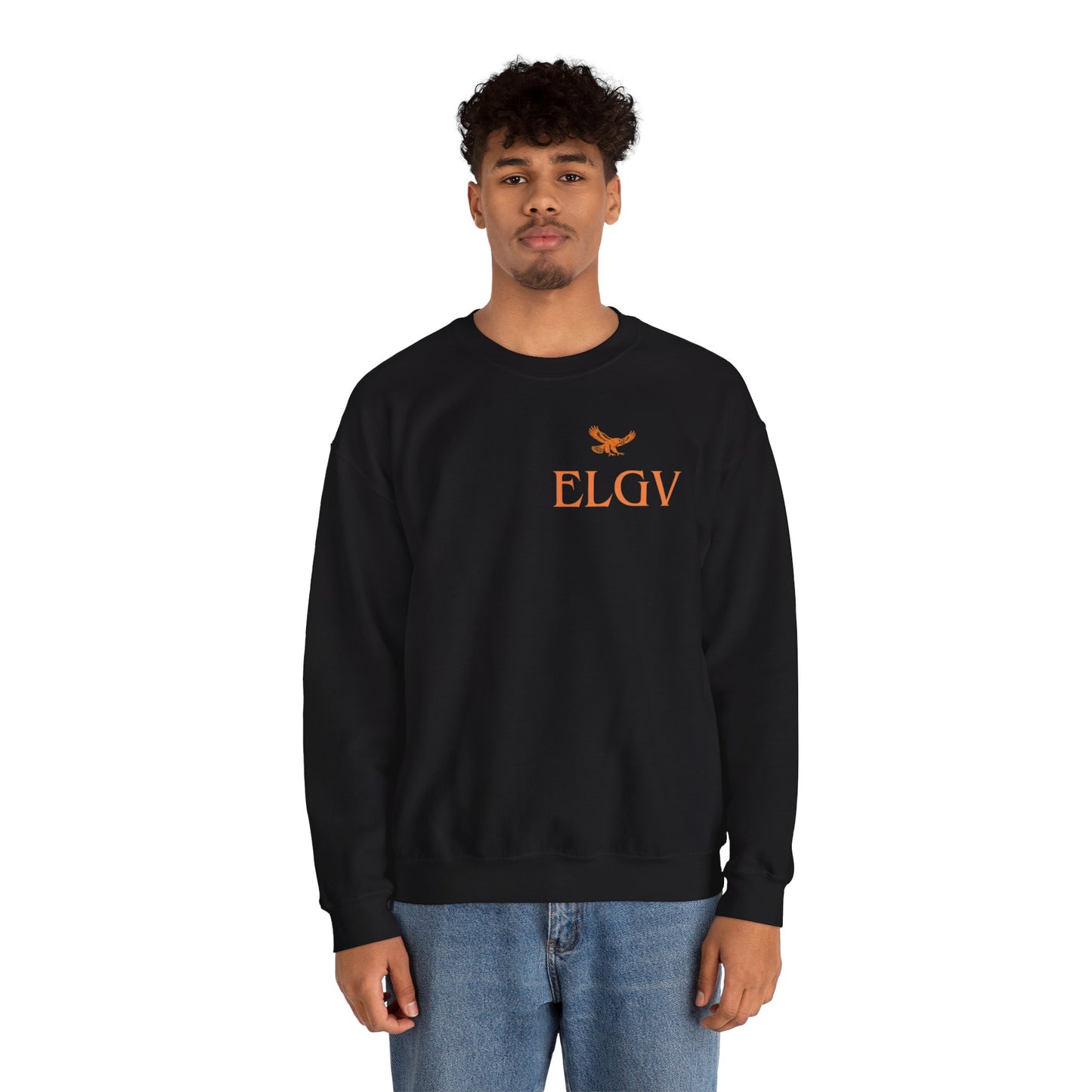 “Side ELGV logo orange” sweatshirt