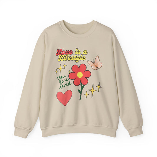 “Love is a  lifestyle” sweatshirt