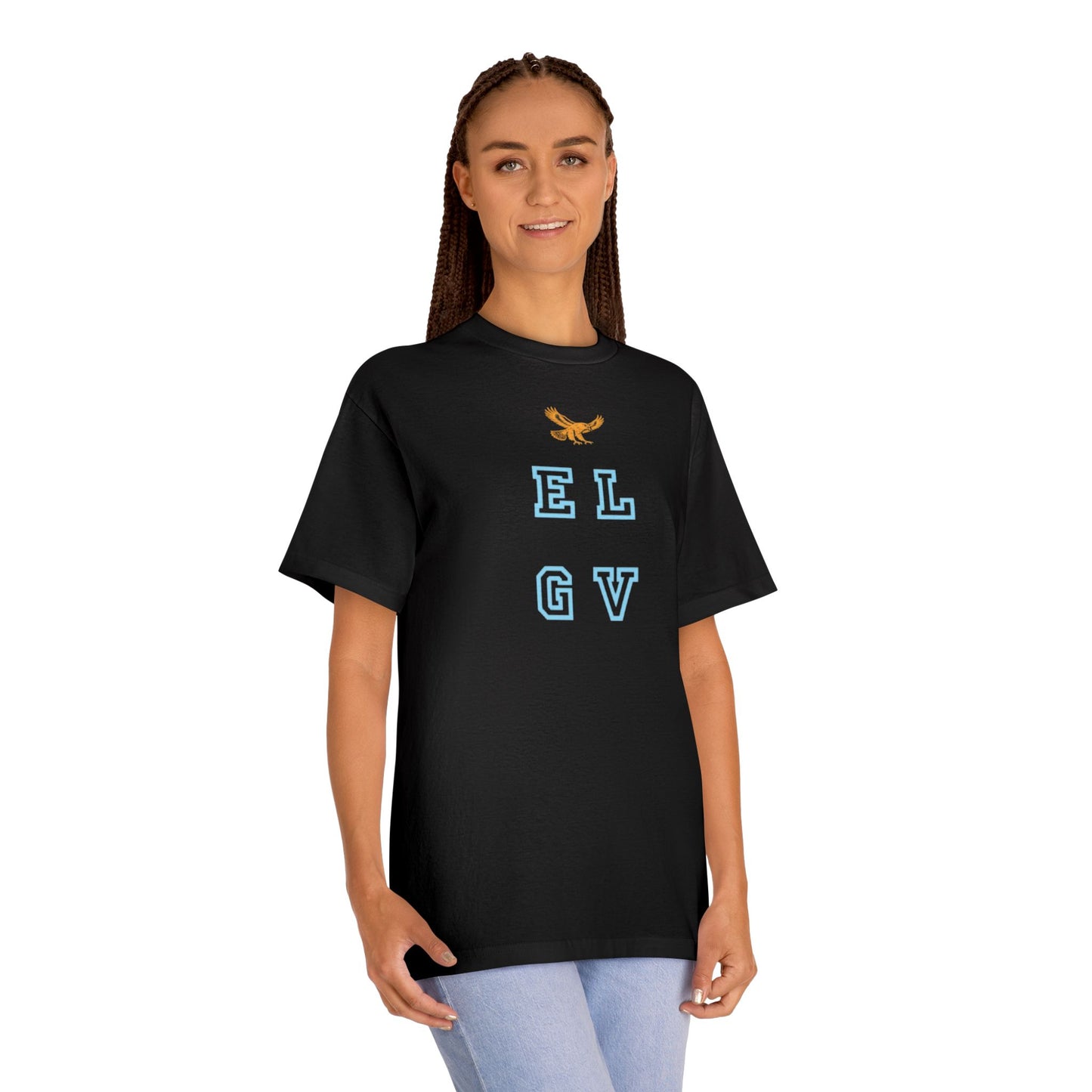 “Neon vibes orange/blue” tee