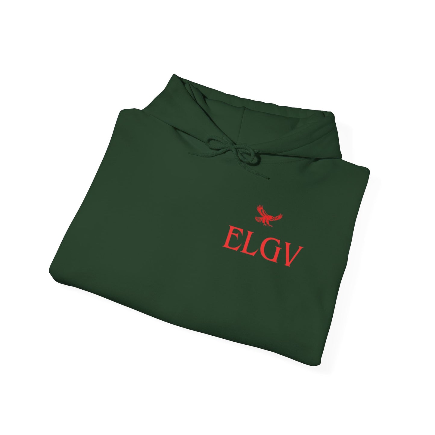 “Side ELGV logo red” hoodie