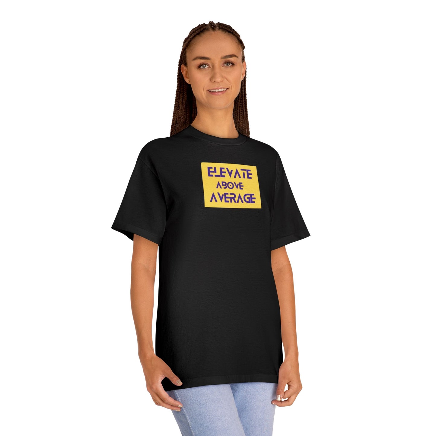 “Not average” tee