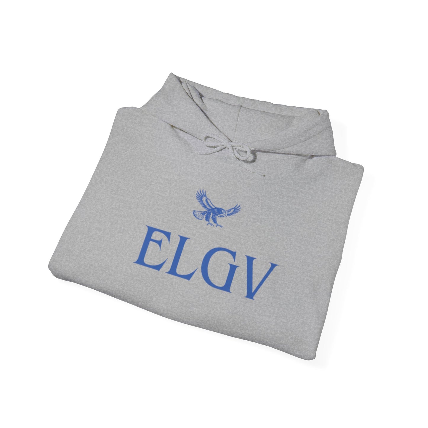 “Center ELGV logo blue” hoodie