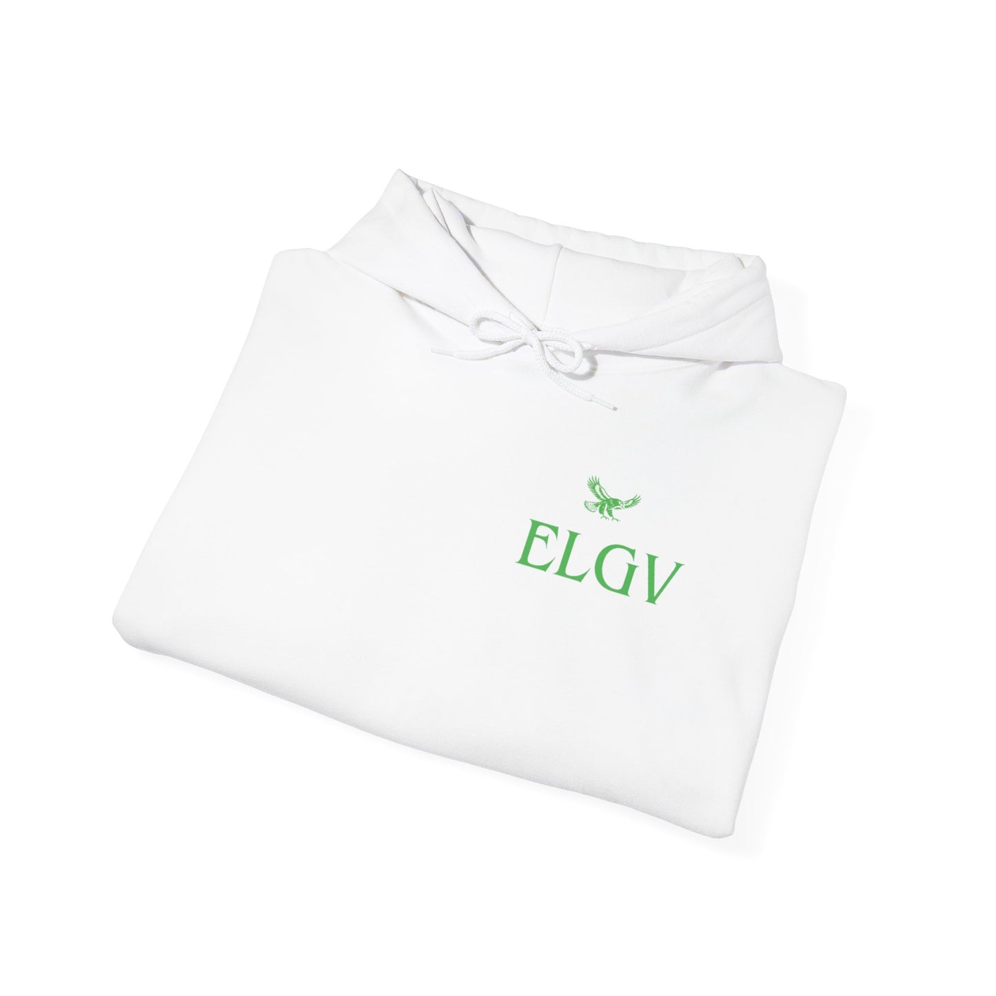“Side ELGV logo green” hoodie