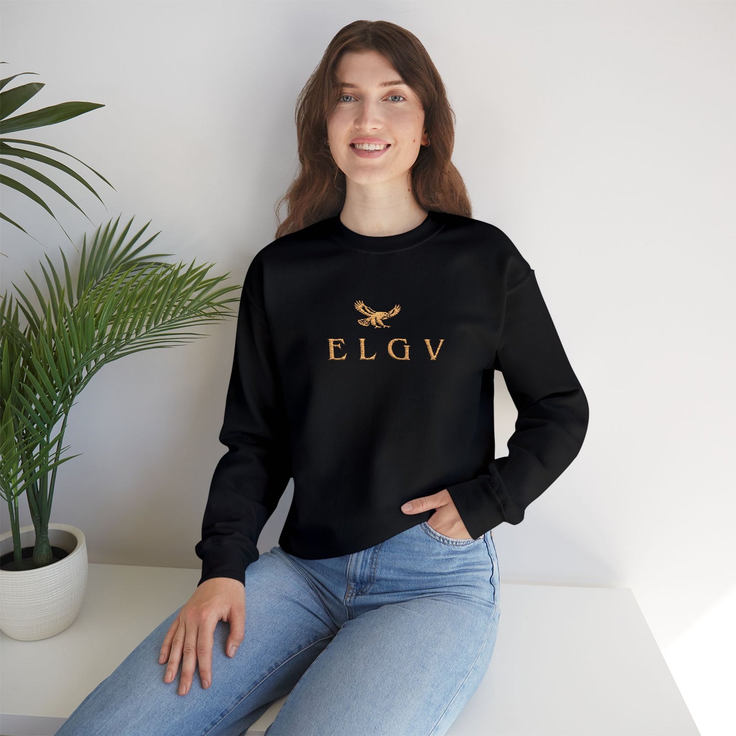“Center ELGV logo gold, deluxe” sweatshirt
