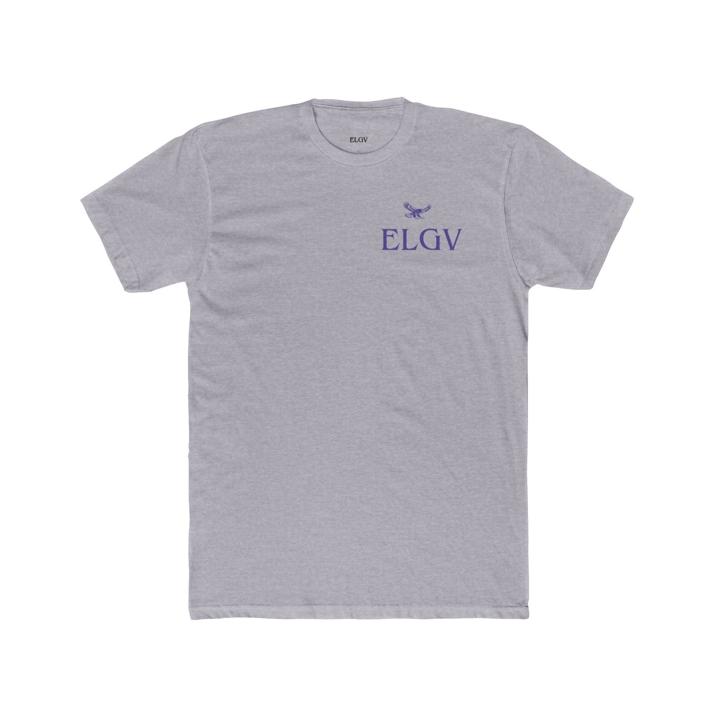 “Side ELGV logo prple” tee