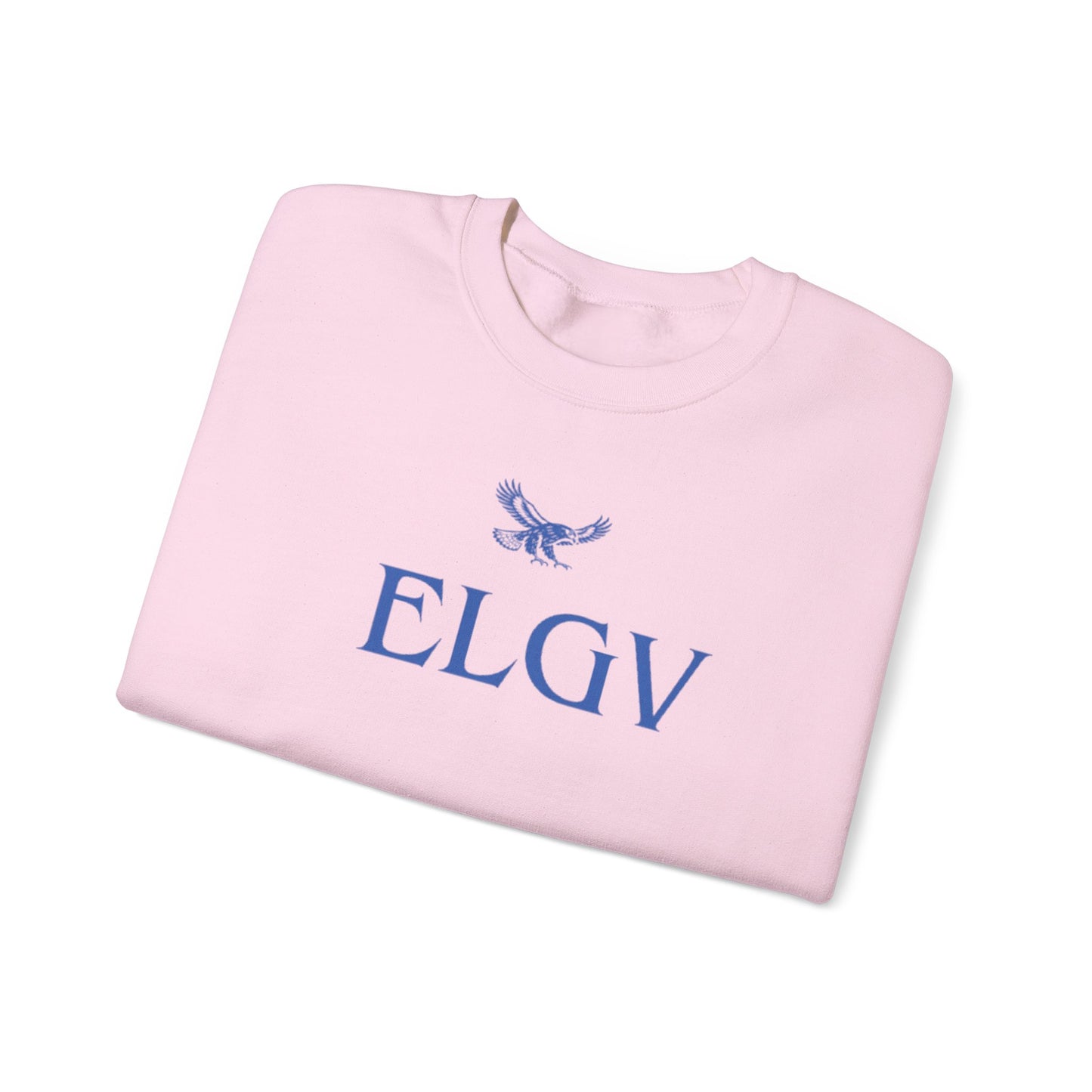 “Center ELGV logo blue” sweatshirt