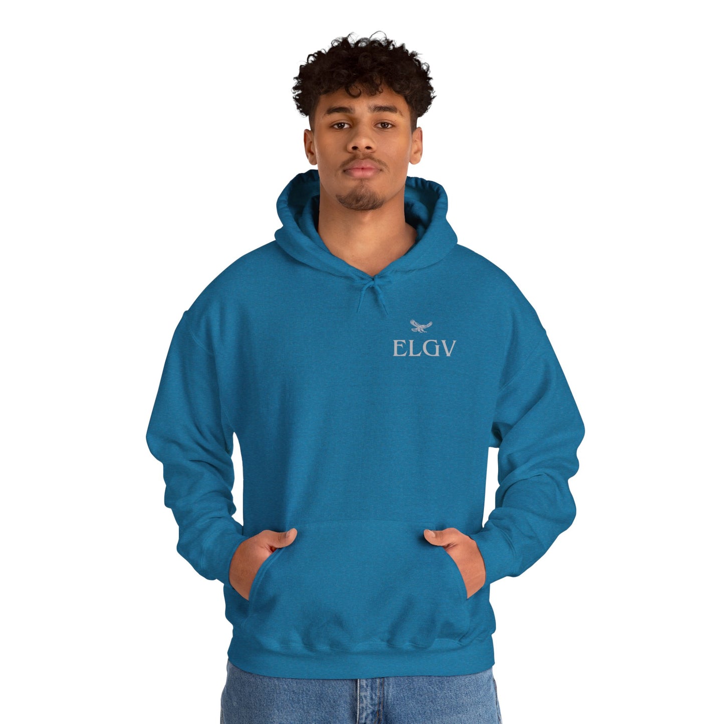 “Side ELGV logo gry” hoodie