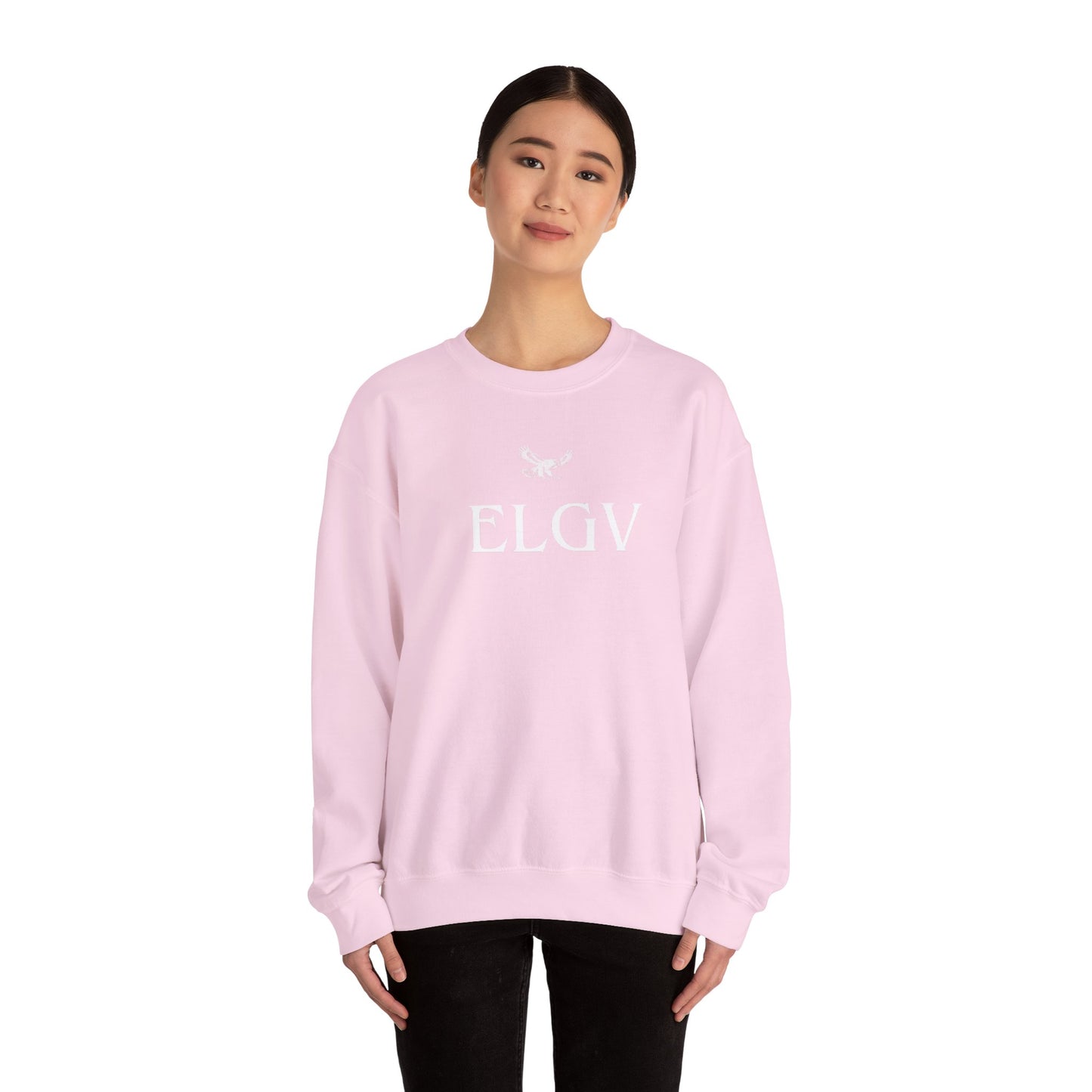 “Center ELGV logo white” sweatshirt