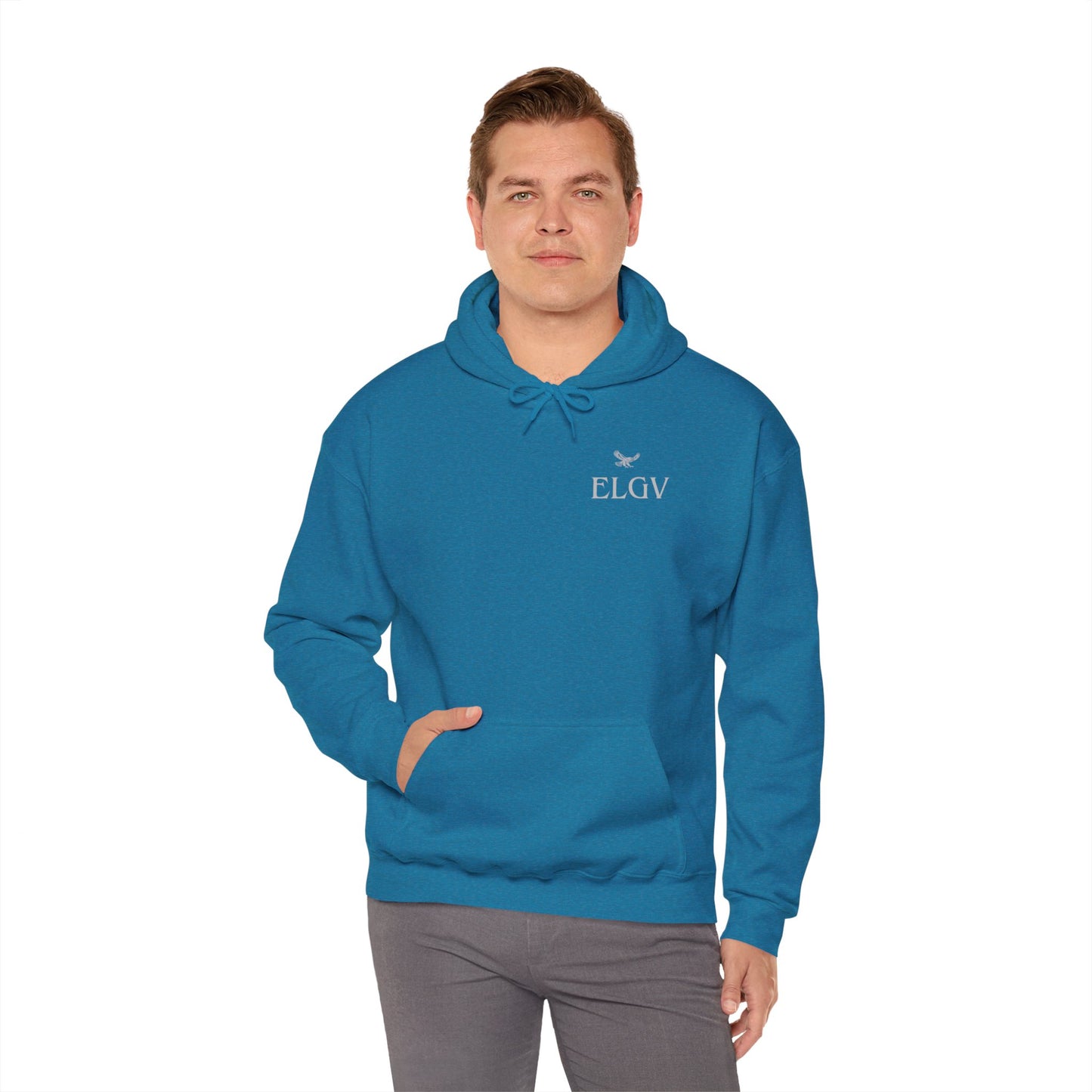 “Side ELGV logo gry” hoodie