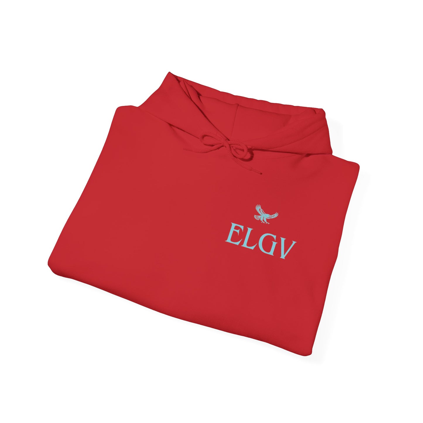 “Side ELGV logo aqua” hoodie