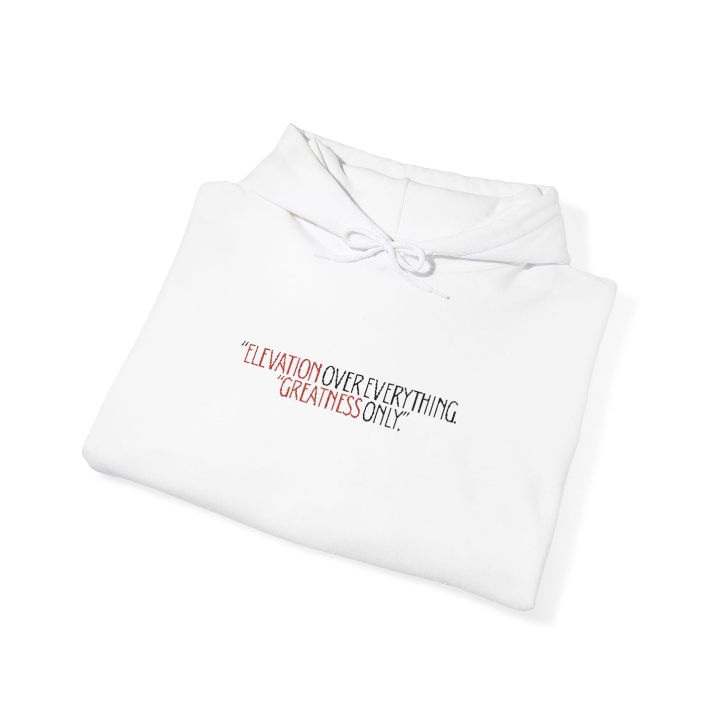 “Elevation over everything” hoodie