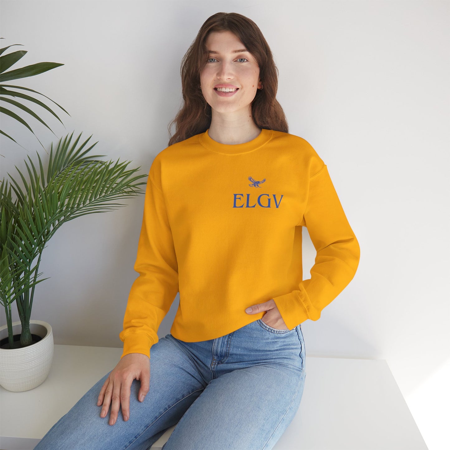 “Side ELGV logo blue” sweatshirt