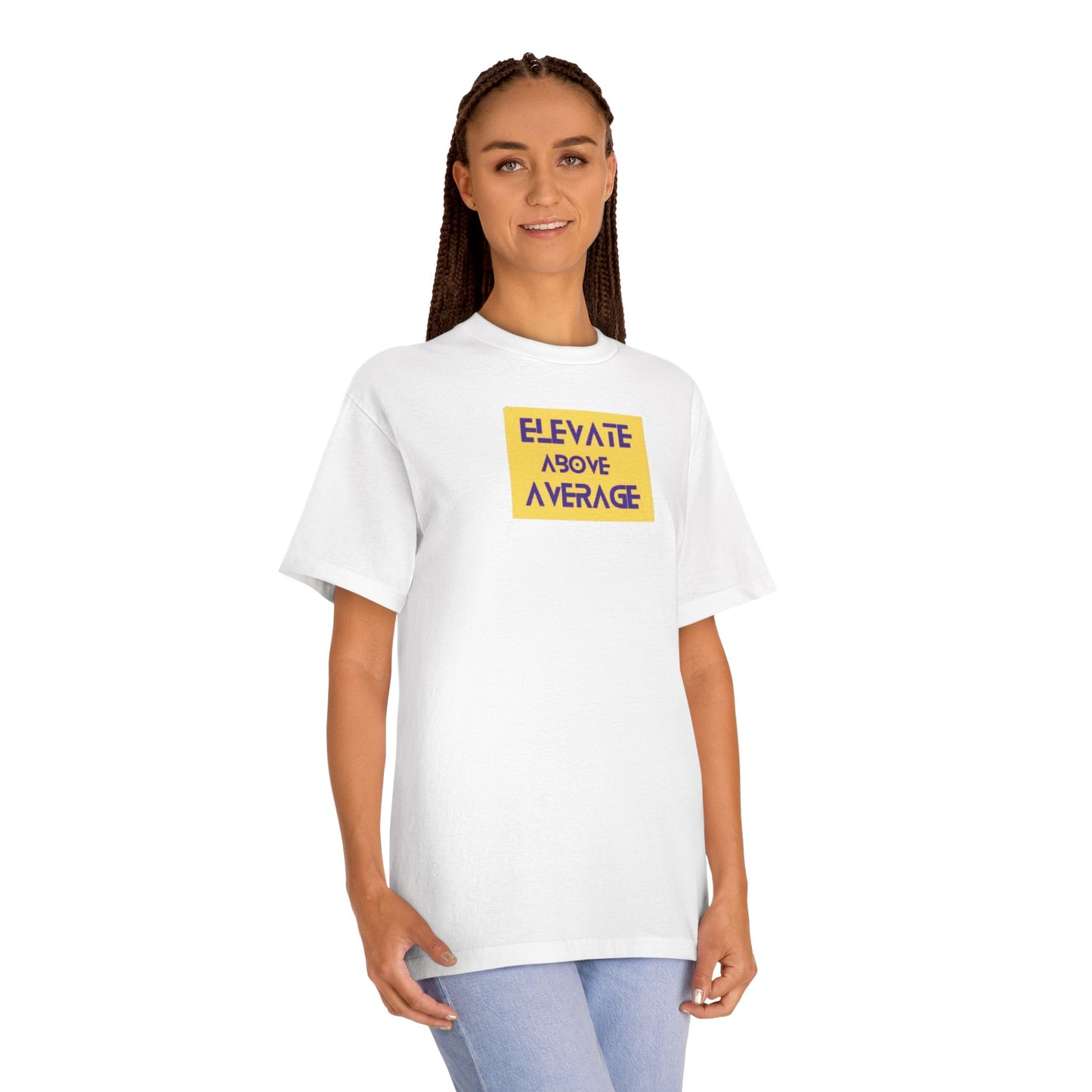 “Not average” tee