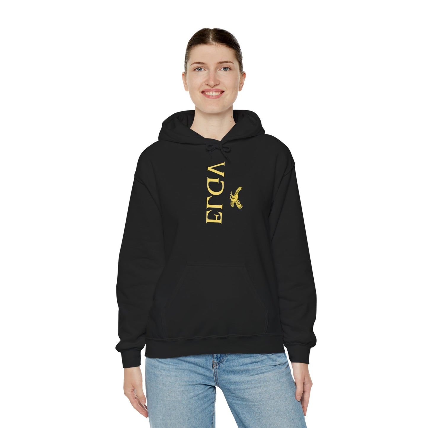 “Side ELGV logo mirror  yellow” hoodie