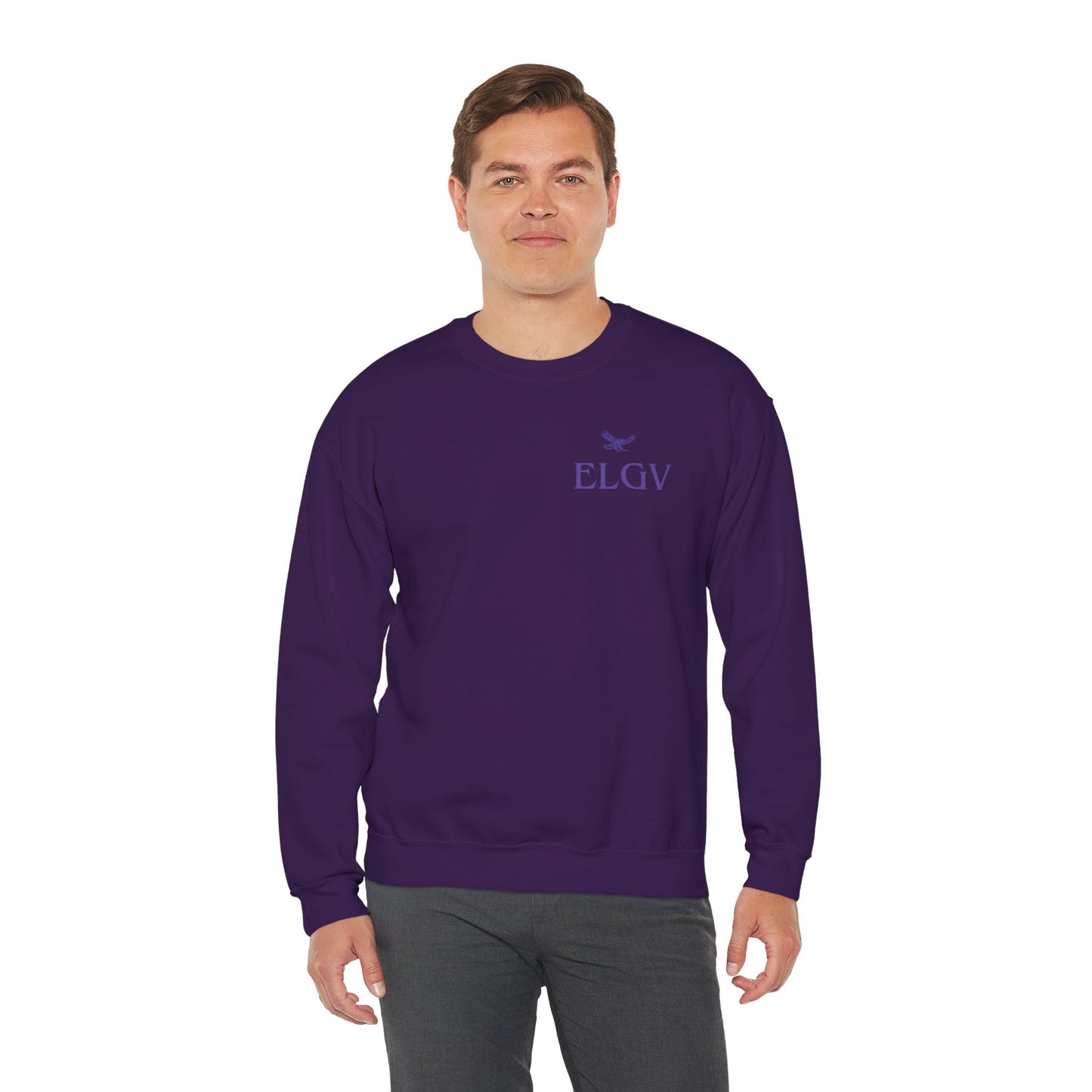 “Side ELGV logo prple” sweatshirt