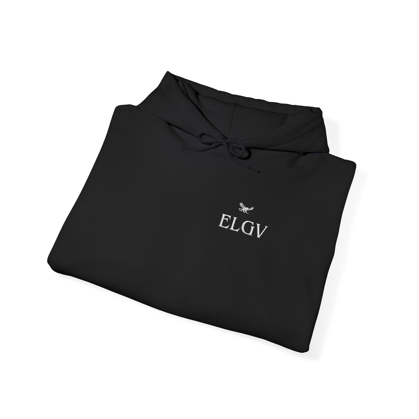 “Side ELGV  logo deluxe whte” hoodie