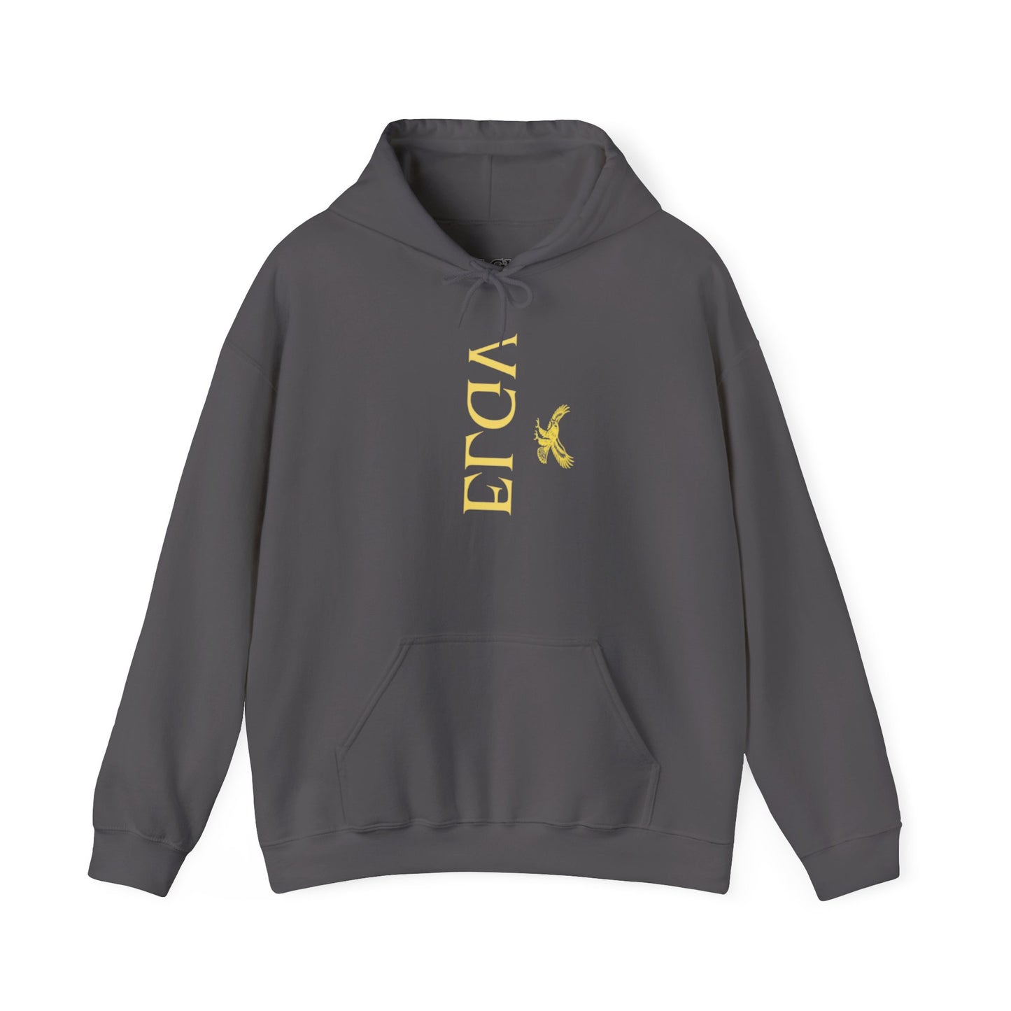 “Side ELGV logo mirror  yellow” hoodie