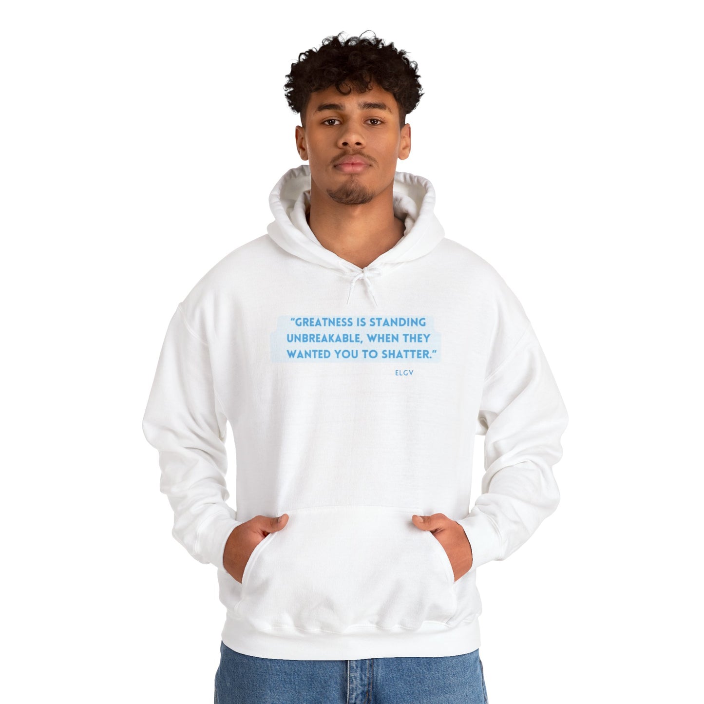 “No shattering” hoodie