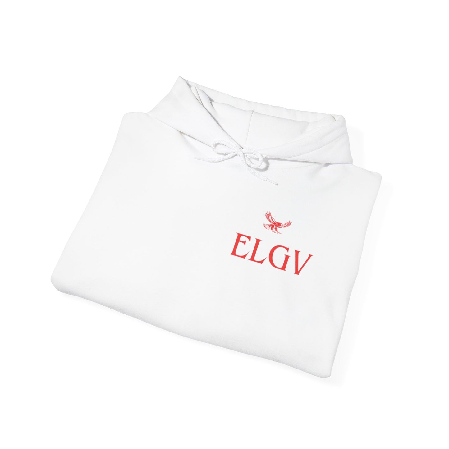 “Side ELGV logo red” hoodie