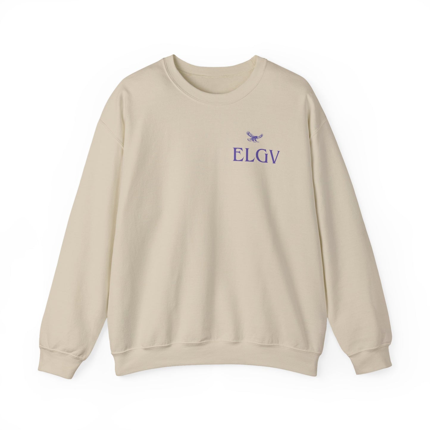 “Side ELGV logo prple” sweatshirt