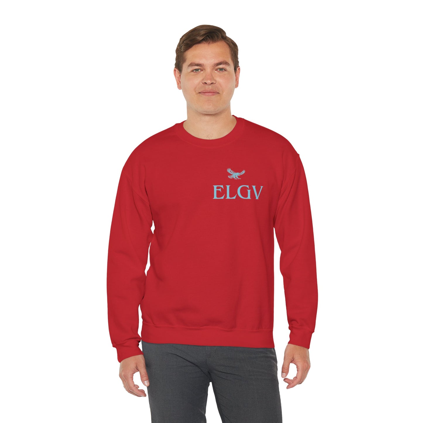 “Side ELGV logo aqua” sweatshirt
