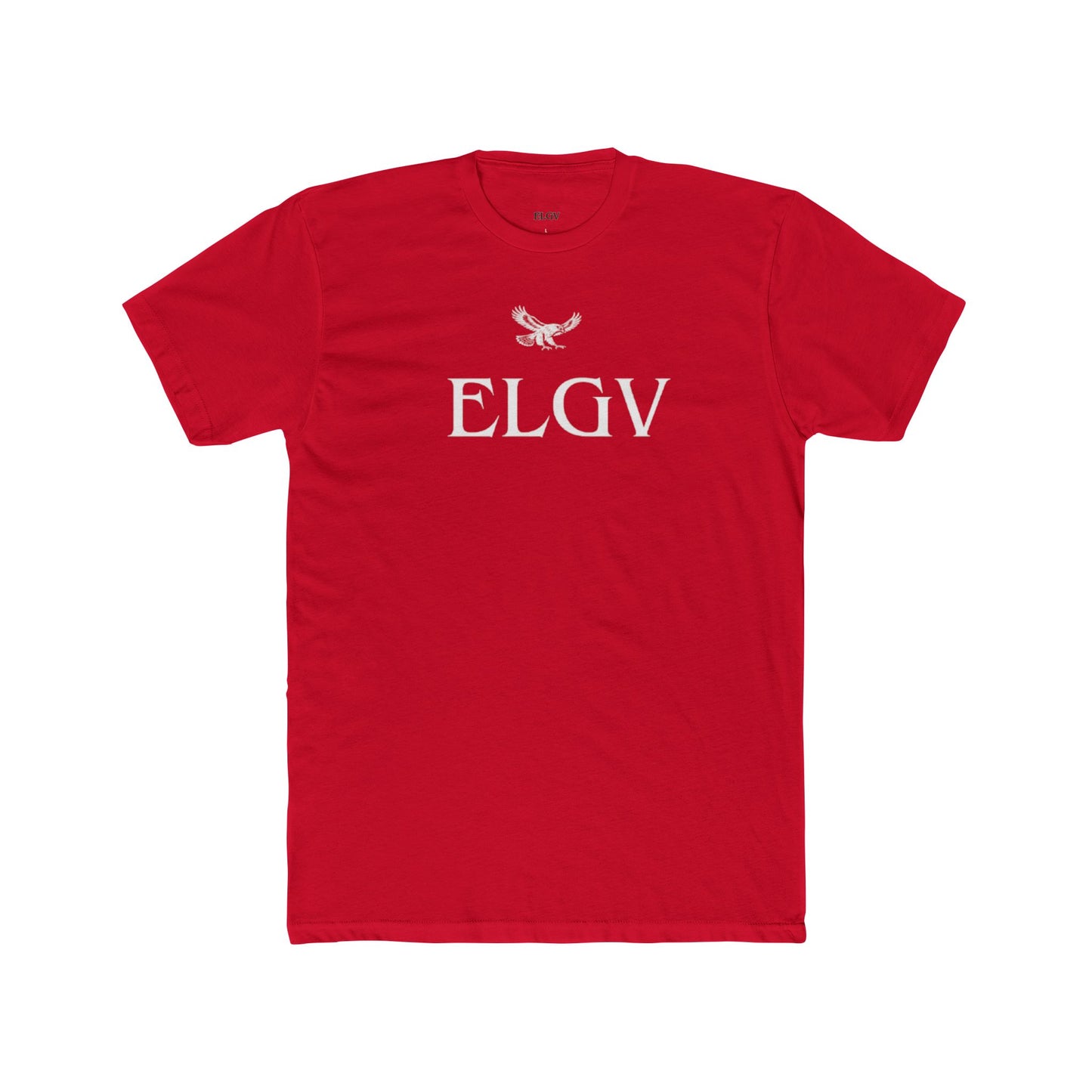 “Center ELGV logo white” tee