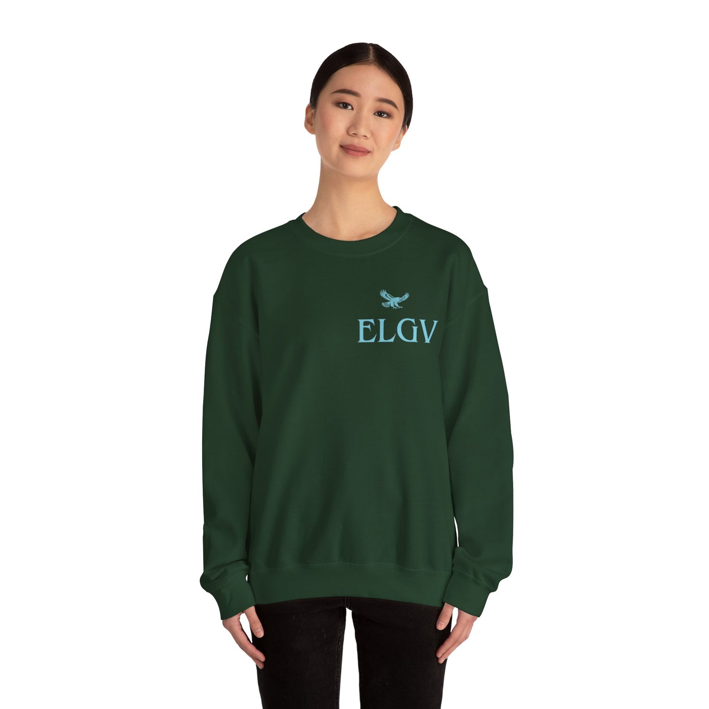 “Side ELGV logo aqua” sweatshirt