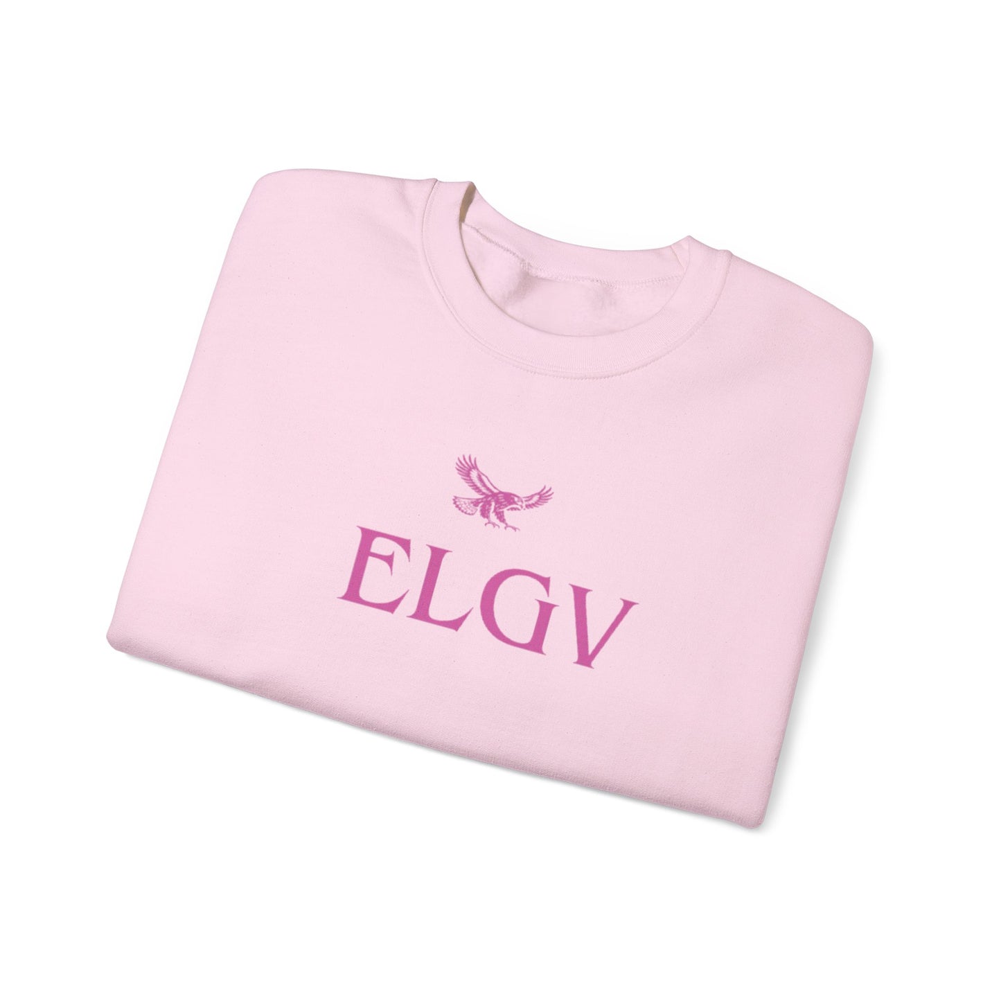 “Center ELGV logo pink” sweatshirt