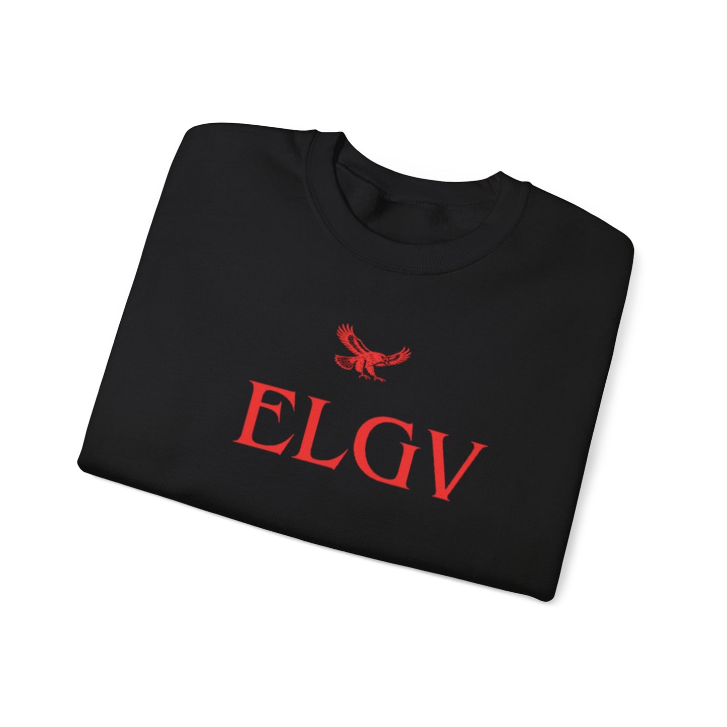 “Center ELGV logo red” sweatshirt